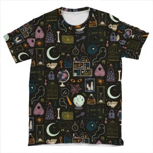 Haunted Attic AOP T-shirt Tee