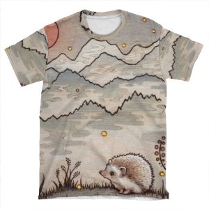 Hedgehog In The Fog AOP T-shirt Tee