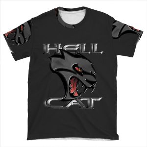 Hellcat Head - Granite AOP T-shirt Tee