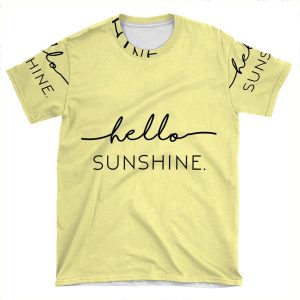 Hello Sunshine In Yellow AOP T-shirt Tee