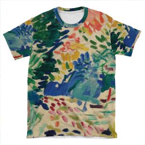 Henri Matisse - Landscape At Collioure - Exhibition Poster AOP T-shirt Tee