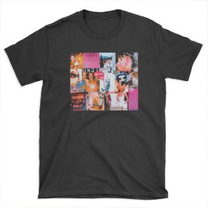 High Fashion Pink Collage T-shirt Tee