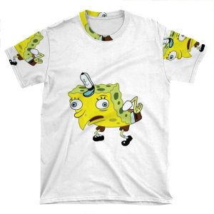 High Quality Spongebob Meme AOP T-shirt Tee