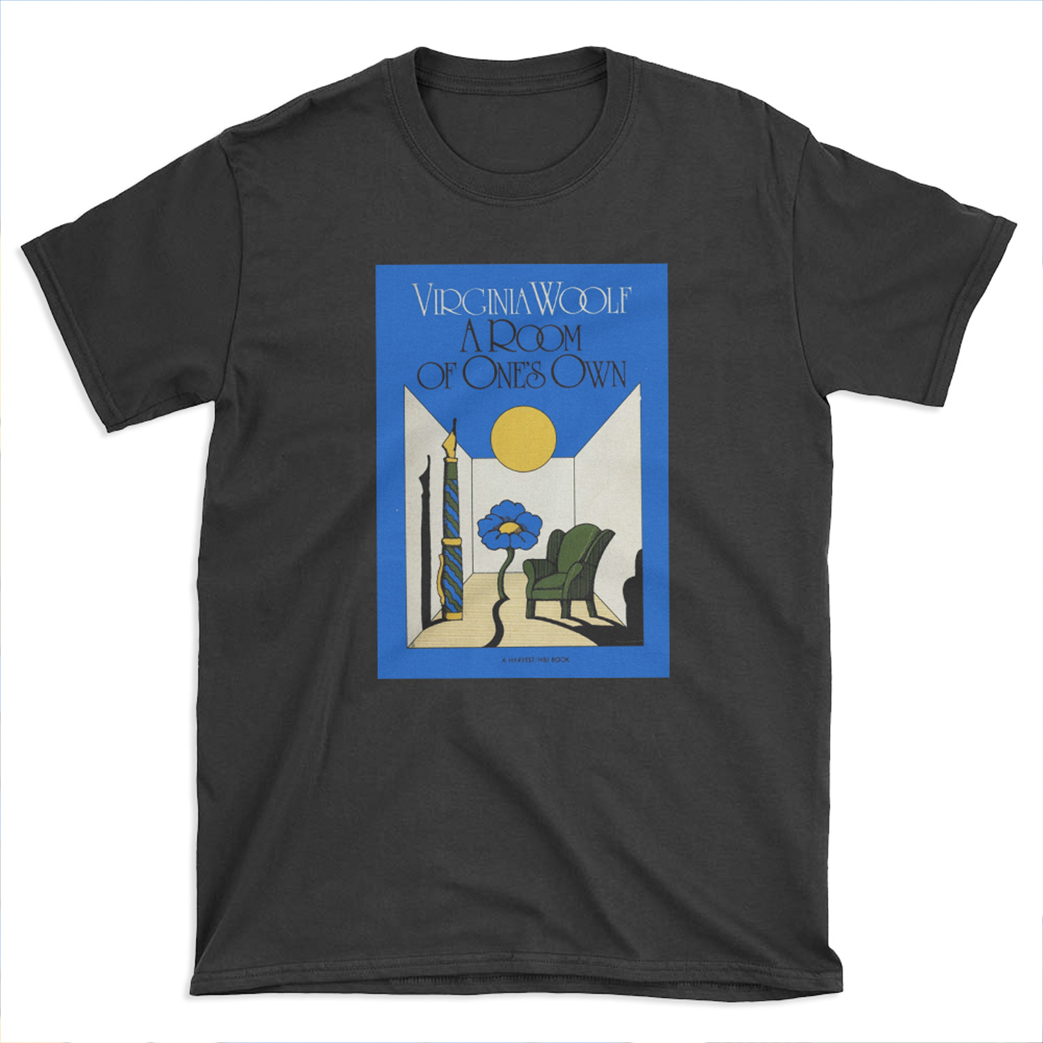 HIGH RESOLUTION A Room of One's Own Virginia Woolf Vintage Book Cover T-shirt Tee