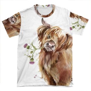 Highland Cow 2 AOP T-shirt Tee