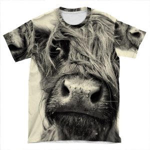 Highland Cow 3 AOP T-shirt Tee