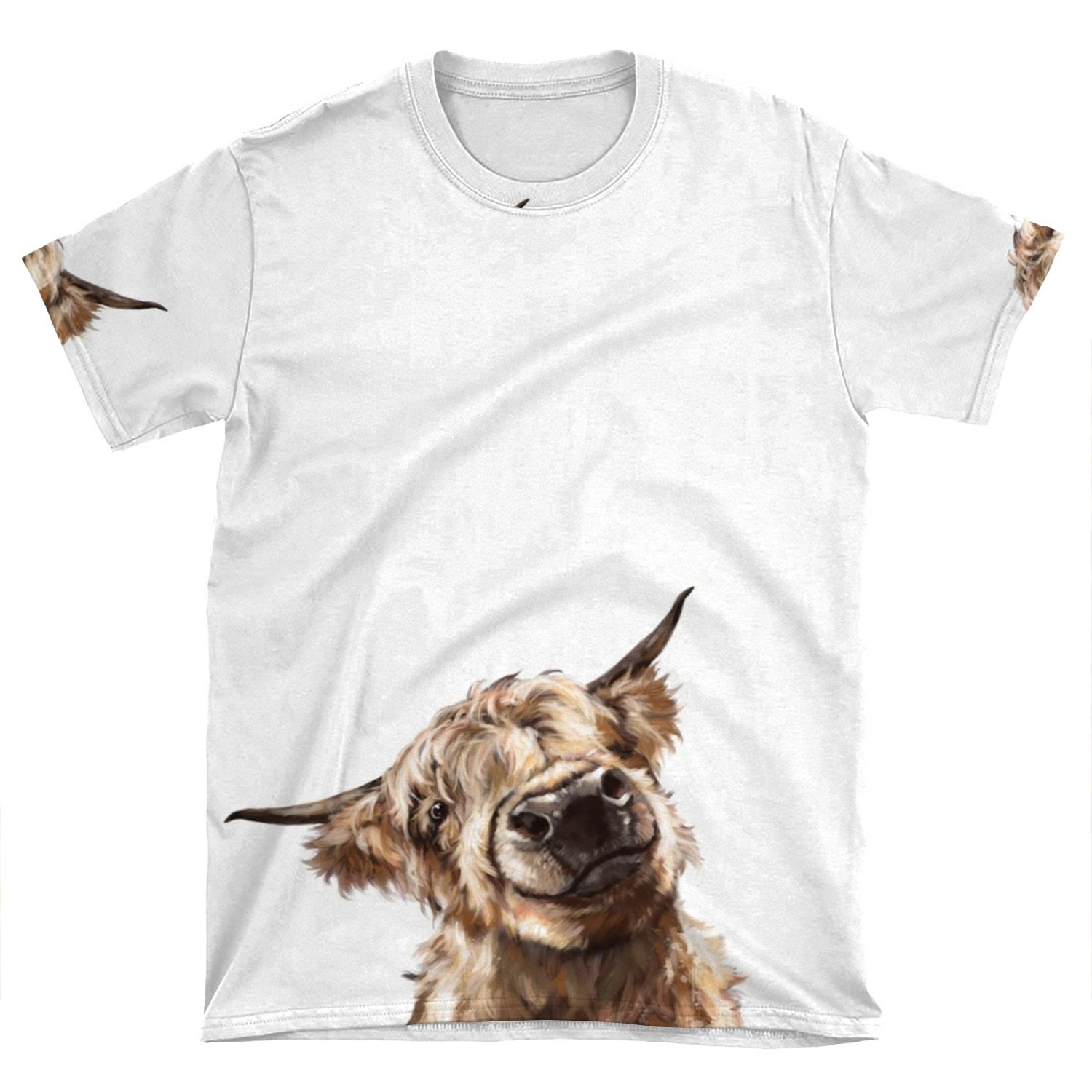 Highland Cow AOP T-shirt Tee