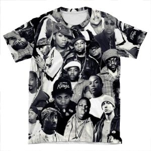 Hip Hop Legends Collage AOP T-shirt Tee