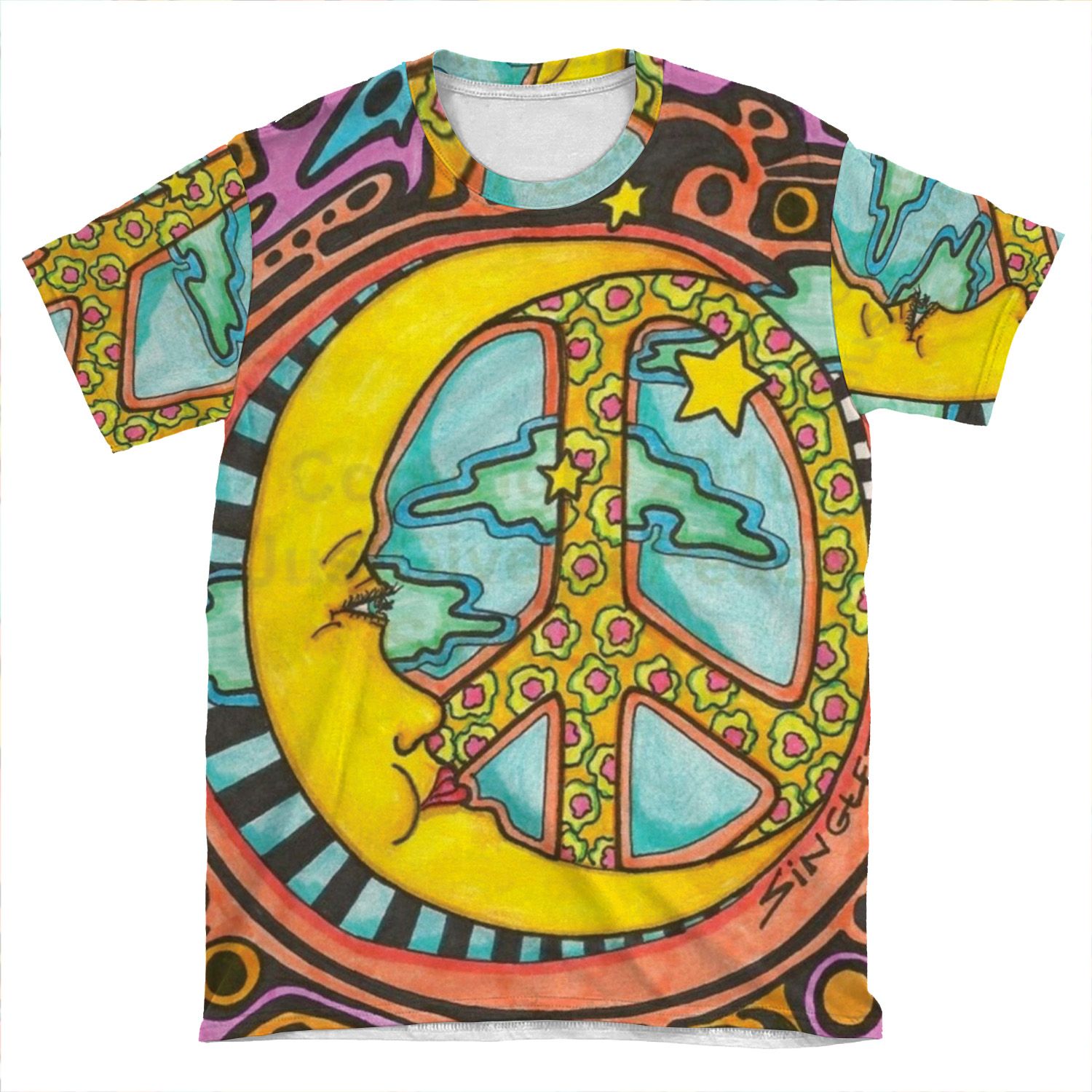 Hippie 4 AOP T-shirt Tee