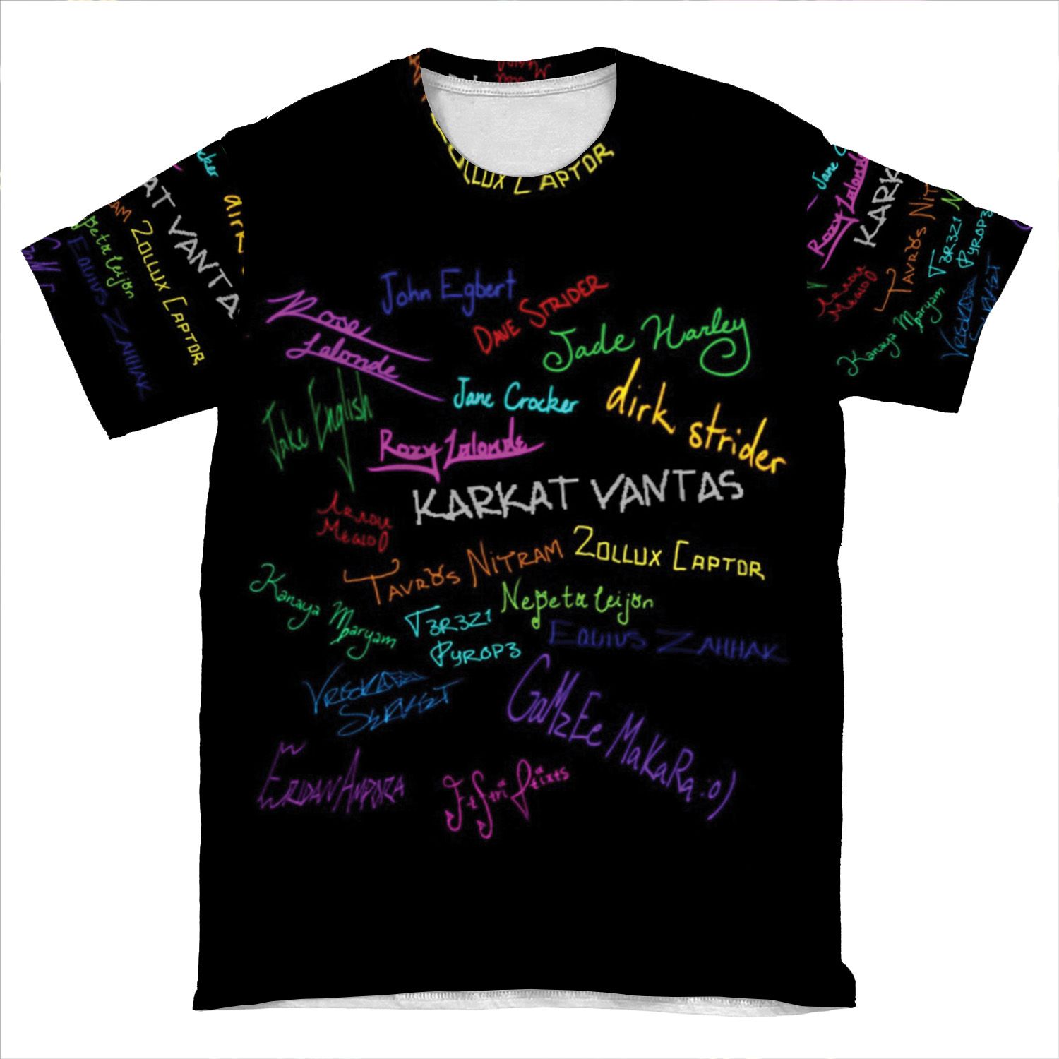 Homestuck Signatures AOP T-shirt Tee