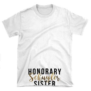 Honorary Schuyler Sister (Gold Foil) AOP T-shirt Tee