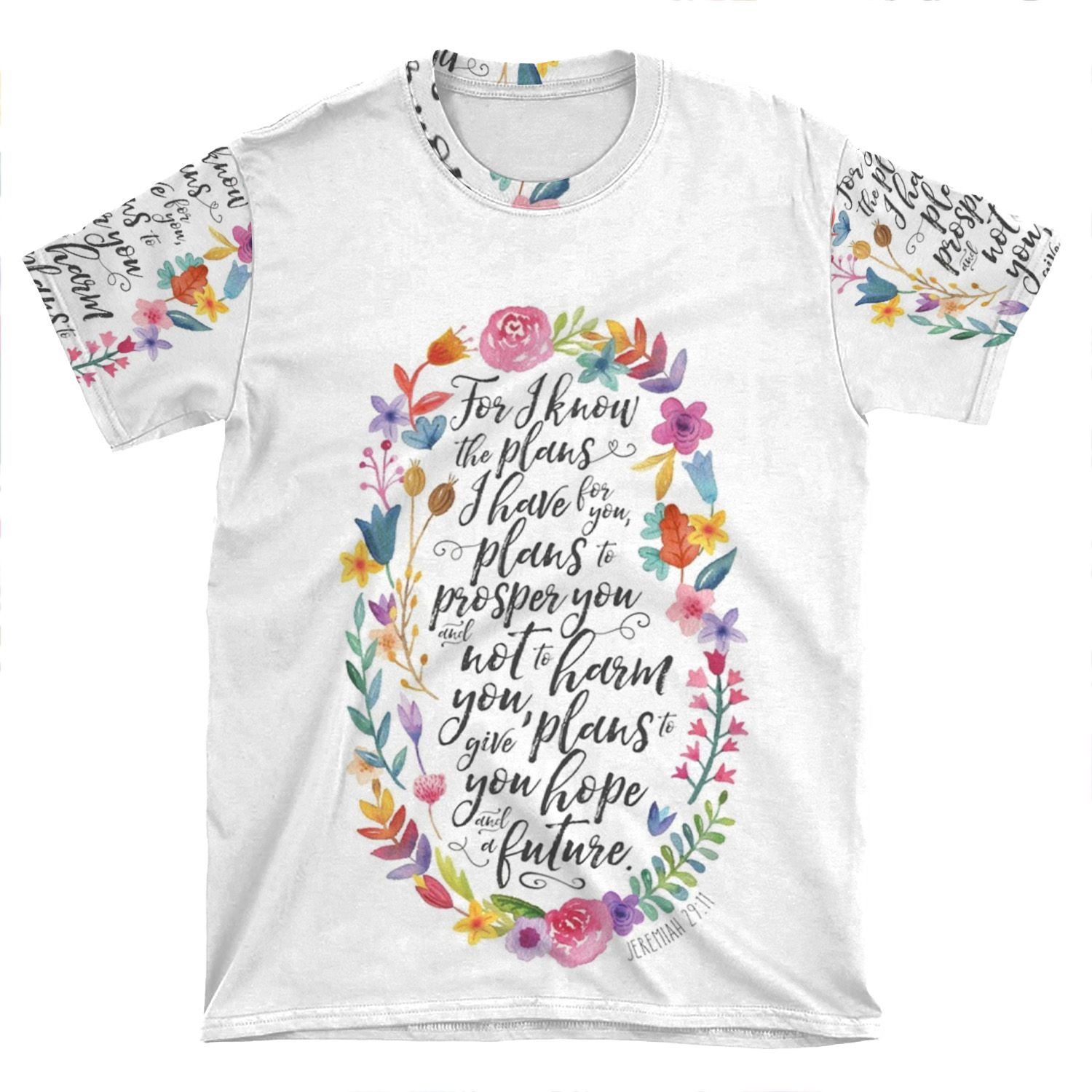 Hope And A Future | Jeremiah 29:11 AOP T-shirt Tee