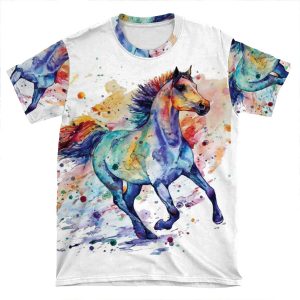 Horse Art AOP T-shirt Tee