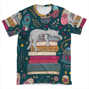 How To Hygge Like A Cat AOP T-shirt Tee