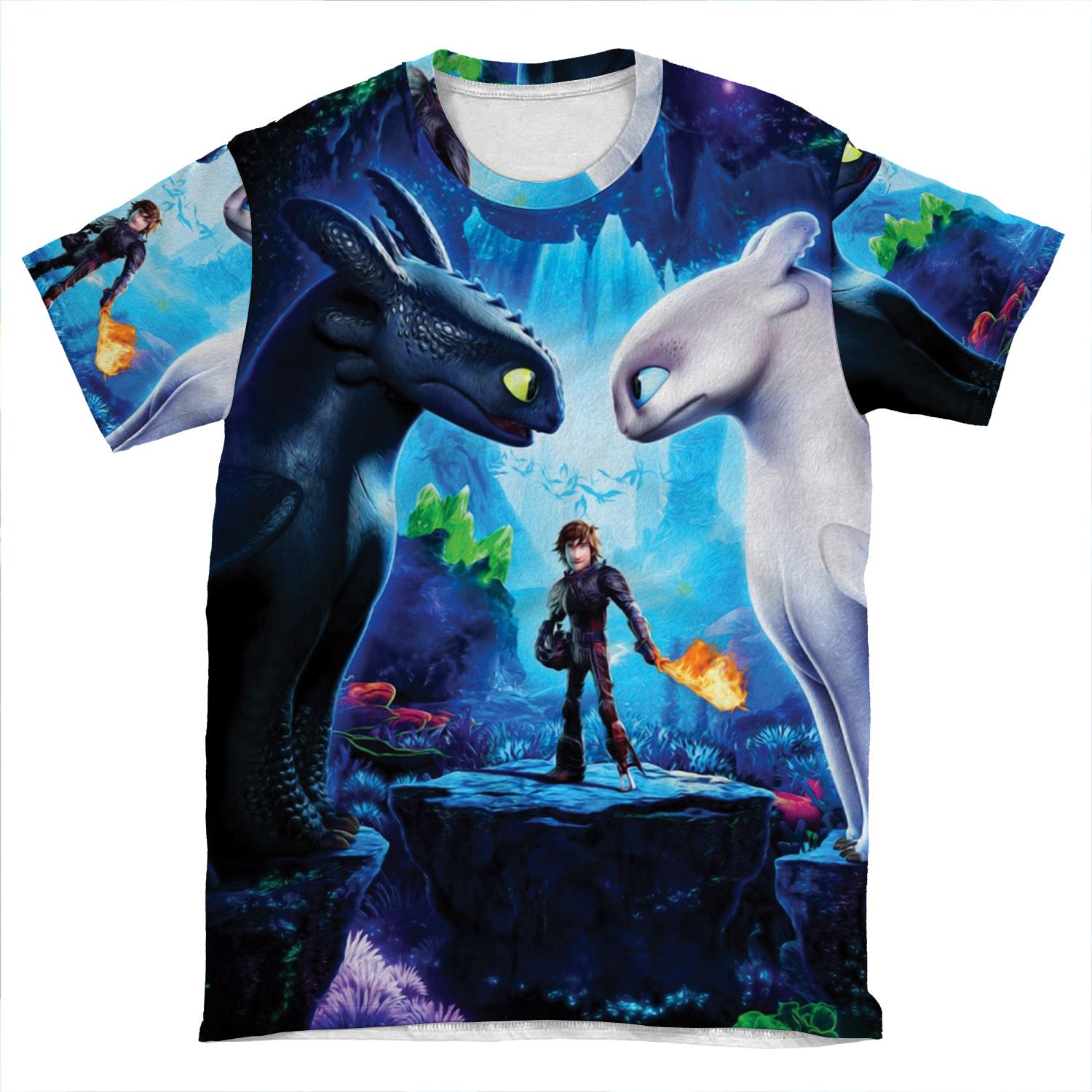 How To Train Your Dragon The Hidden World Oil Base AOP T-shirt Tee