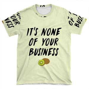 Hs1 - Styles Album Kiwi Lyric Design AOP T-shirt Tee