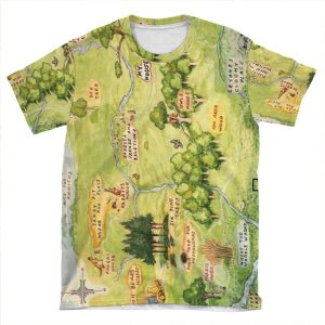Hundred Acre Woods Map AOP T-shirt Tee