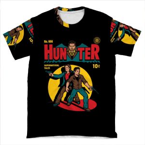 Hunter Comic AOP T-shirt Tee