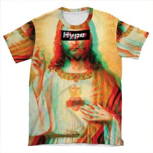 Hype Beast Jesus AOP T-shirt Tee