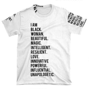 I Am Black Woman | African American | Black Lives AOP T-shirt Tee