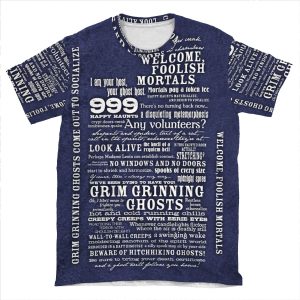 I Am Your Host, Your Ghost Host...(White) AOP T-shirt Tee