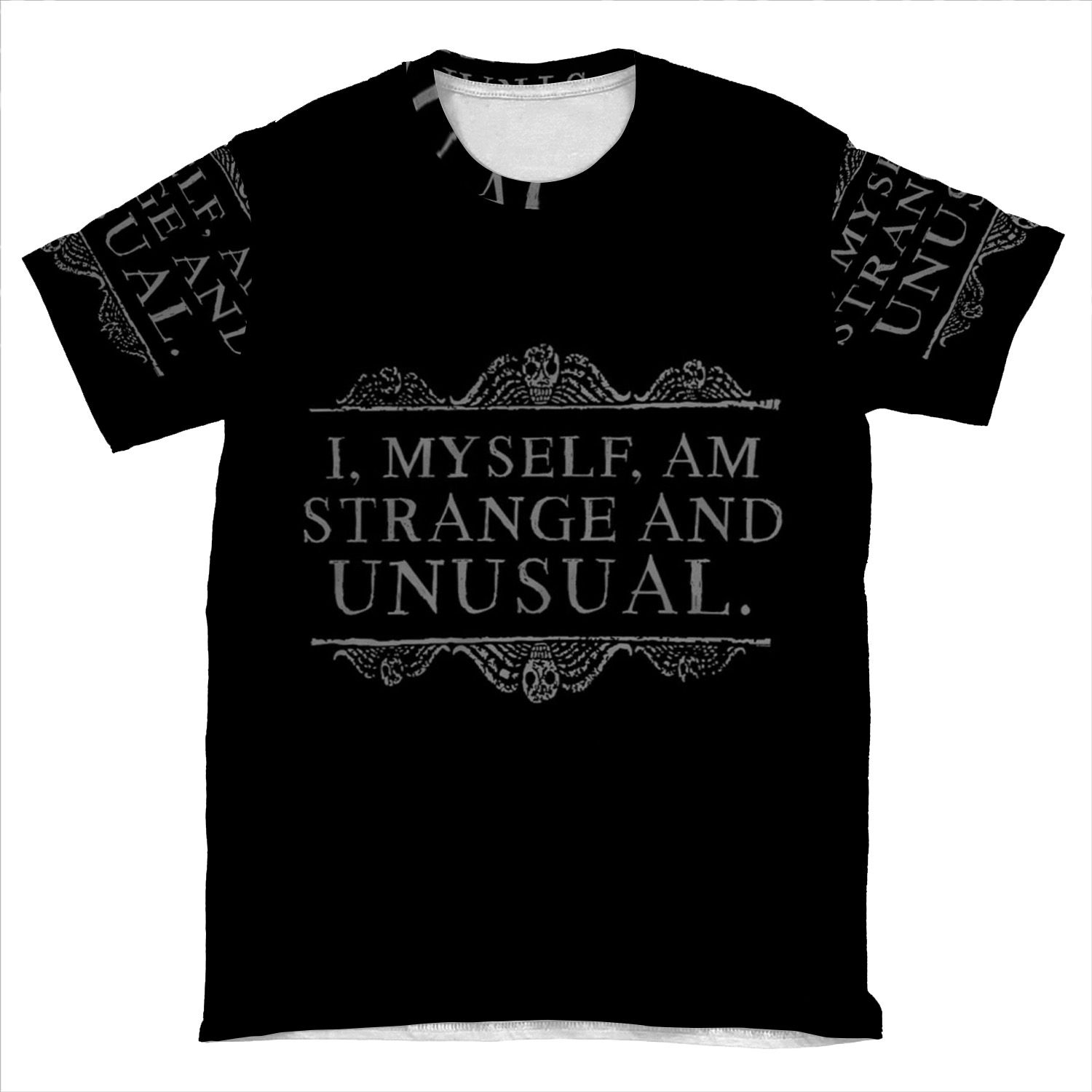 I, Myself, Am Strange And Unusual. AOP T-shirt Tee