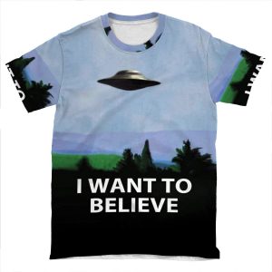 I Want To Believe 2 AOP T-shirt Tee