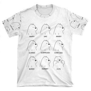 Ice Bear Moods AOP T-shirt Tee