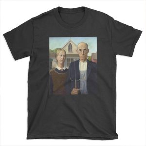 Iconic American Gothic by Grant Wood T-shirt Tee
