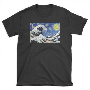 Iconic Starry Night Wave of Kanagawa T-shirt Tee