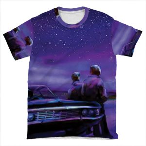Impala Nights- Sam And Dean AOP T-shirt Tee