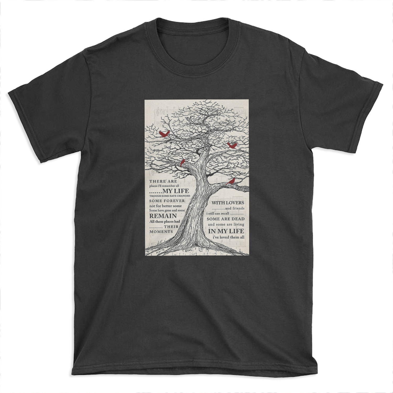 In My Life (Remastered 2009) And Cardinal Bird Gift Who Love Music T-shirt Tee