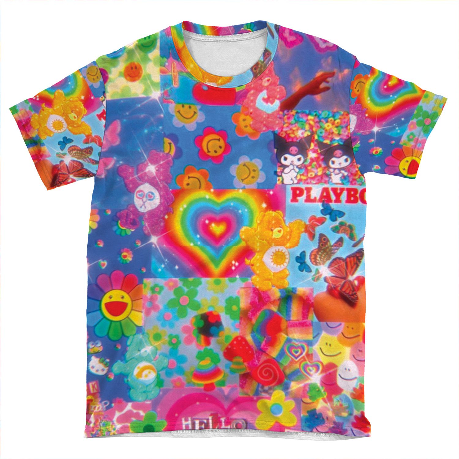 Indie Collage AOP T-shirt Tee