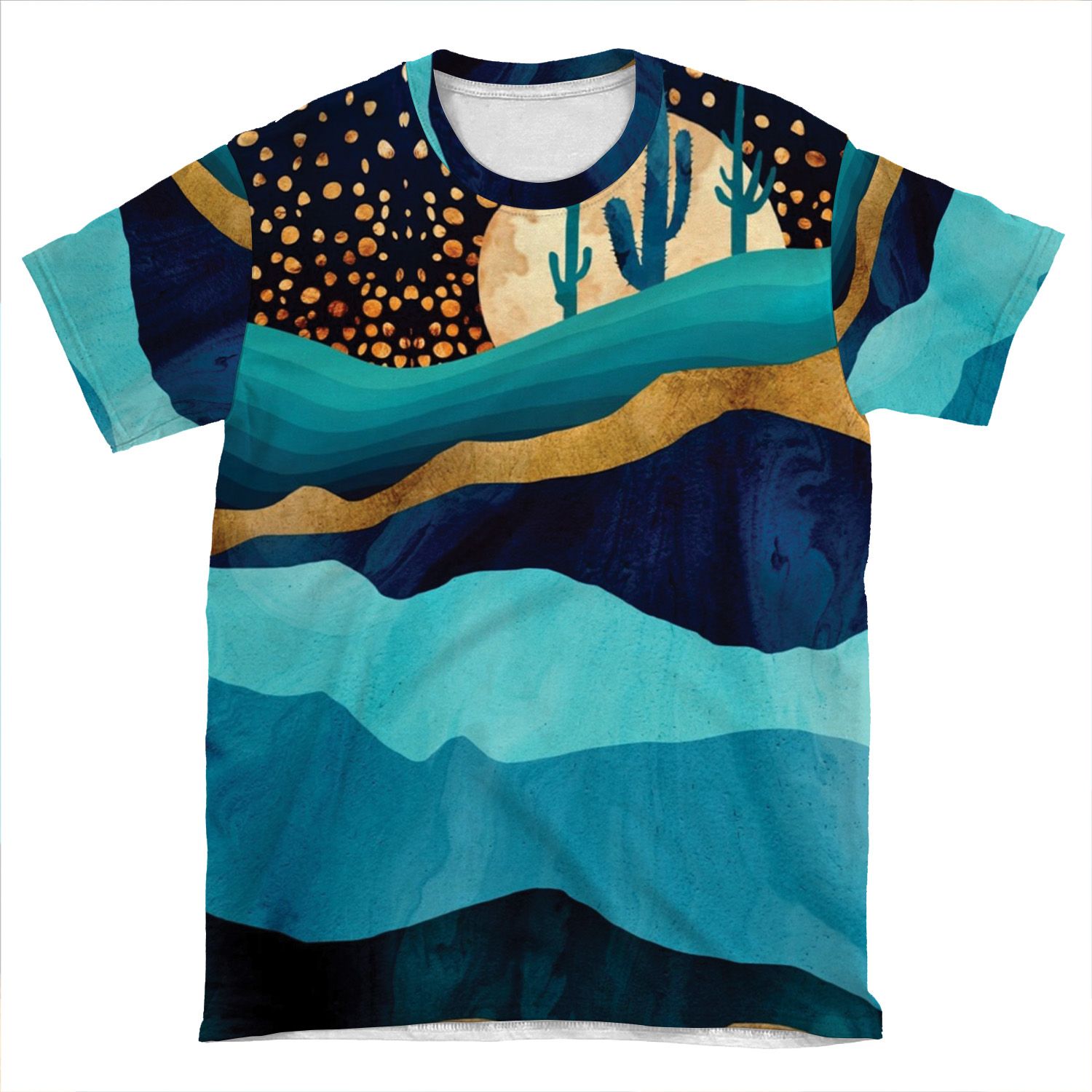 Indigo Desert Night AOP T-shirt Tee