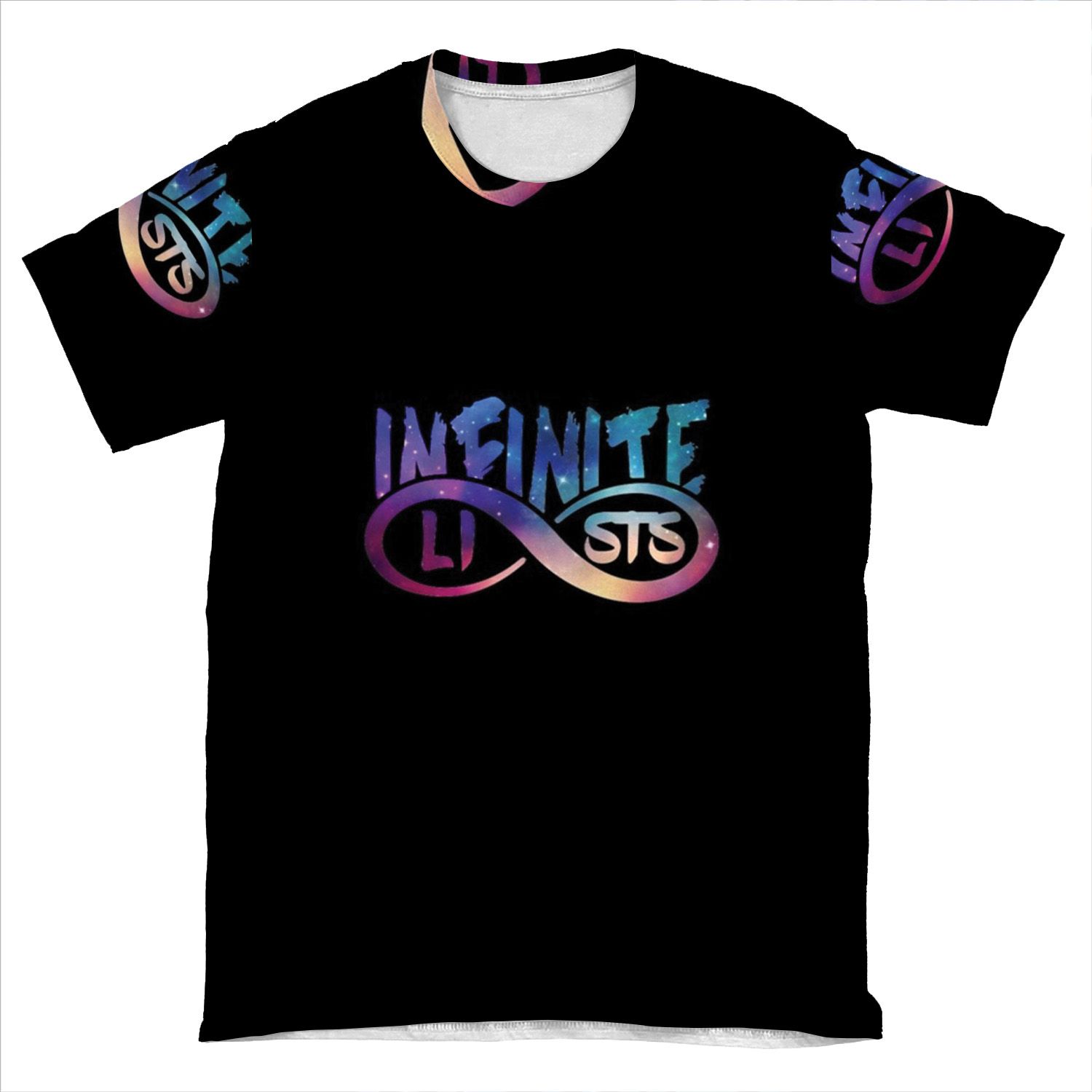 Infinite Lists Galaxy, Infinite Merch, Infinite Lists Youtube Merch AOP T-shirt Tee