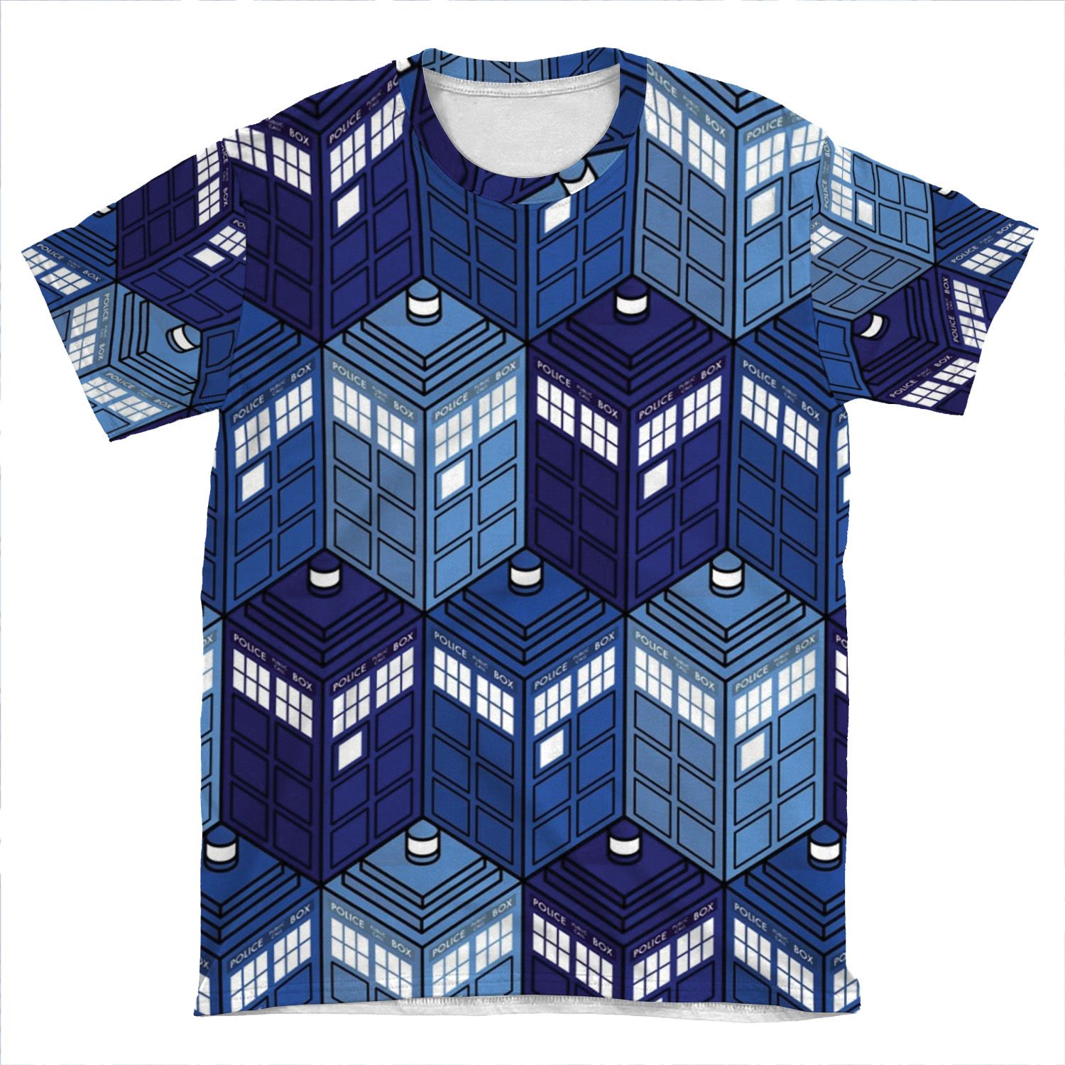 Infinite Phone Boxes AOP T-shirt Tee