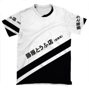 Initial D Ae86 Tofu Decal Running In The 90S AOP T-shirt Tee