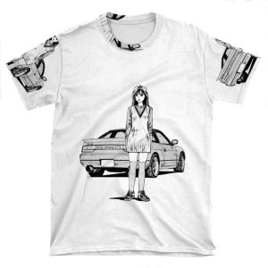 Initial D Sileighty Nissan 180Sx/240Sx AOP T-shirt Tee