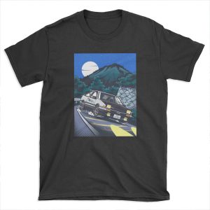 Initial D Takumi Fujiwara Hachiroku Downhill Attack! AE86 Trueno T-shirt Tee