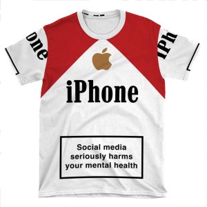Iphone Cigarette Packet AOP T-shirt Tee