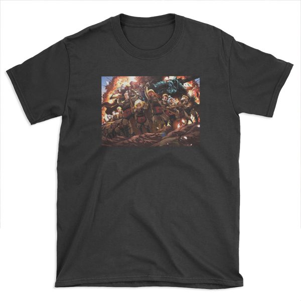 Isekai Quartet - Overlord / Konosuba / Re:Zero / Youjo Senki T-shirt Tee