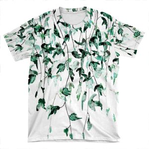 Ivy On The Wall Watercolor AOP T-shirt Tee
