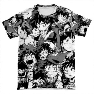 Izuku Midoriya - Manga Collage AOP T-shirt Tee