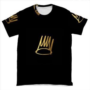 J.Cole Born Sinner Crown AOP T-shirt Tee