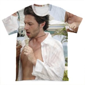 J.D. Matching Tiki AOP T-shirt Tee