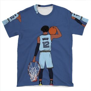 Ja Morant And The Rim AOP T-shirt Tee