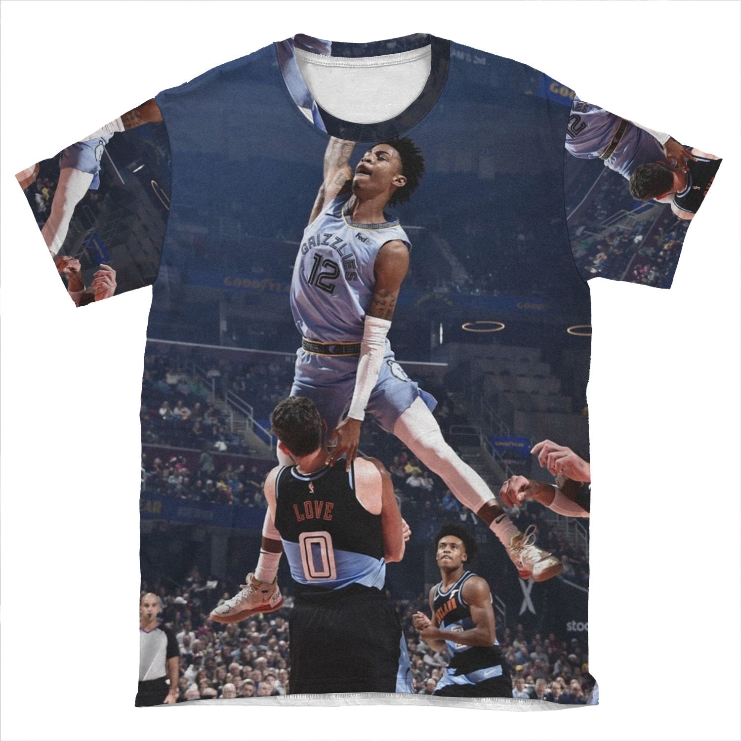 Ja Morant - Vertical Beast AOP T-shirt Tee