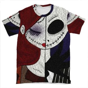 Jack &Amp Sally AOP T-shirt Tee
