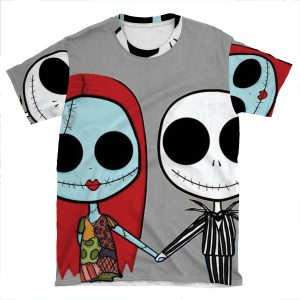 Jack And Sandy - The Nightmare Before Christmas AOP T-shirt Tee