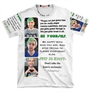 Jacksepticeye- Just Be Happy AOP T-shirt Tee